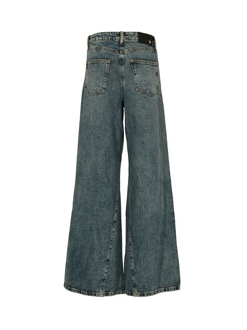 Jeans wide leg a vita bassa in denim stone wash Patrizia Pepe | 8P0755 D1WZBCA25